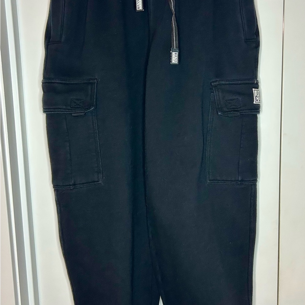 Pro Club Black Cargo Fleece Sweatpants XL 28-inch inseam - Streetwear